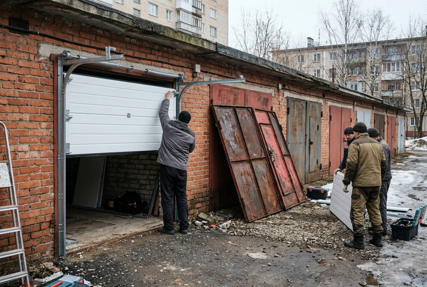 Замена гаражных ворот в Ноябрьске